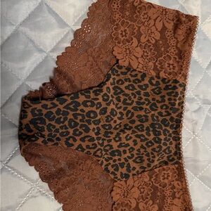 PINK Victoria's Secret Leopard and Lace Panties